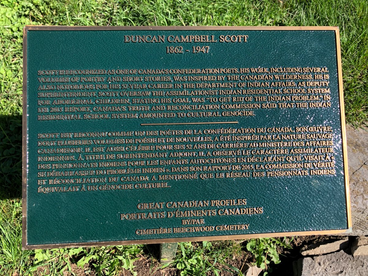 Duncan Campbell Scott plaque