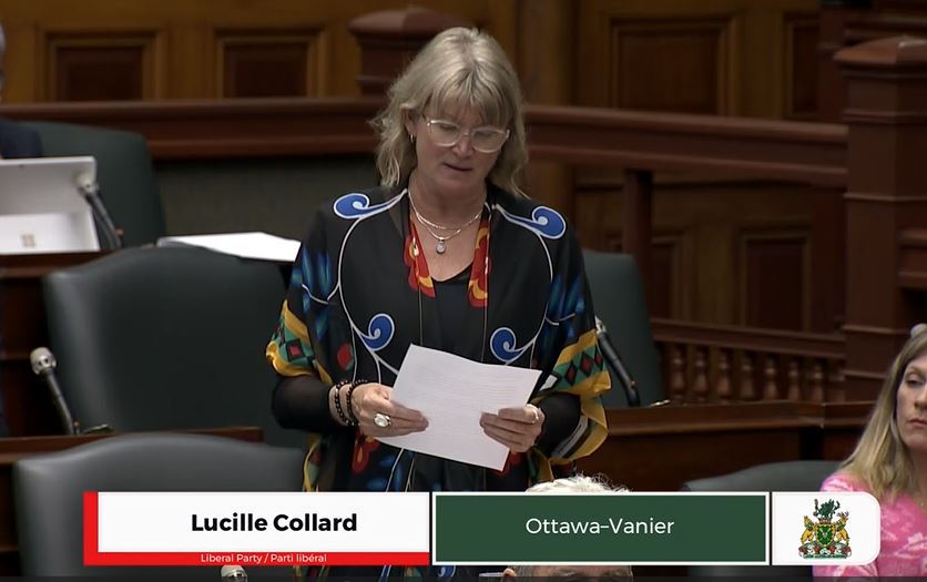 La députée provinciale Lucille Collard