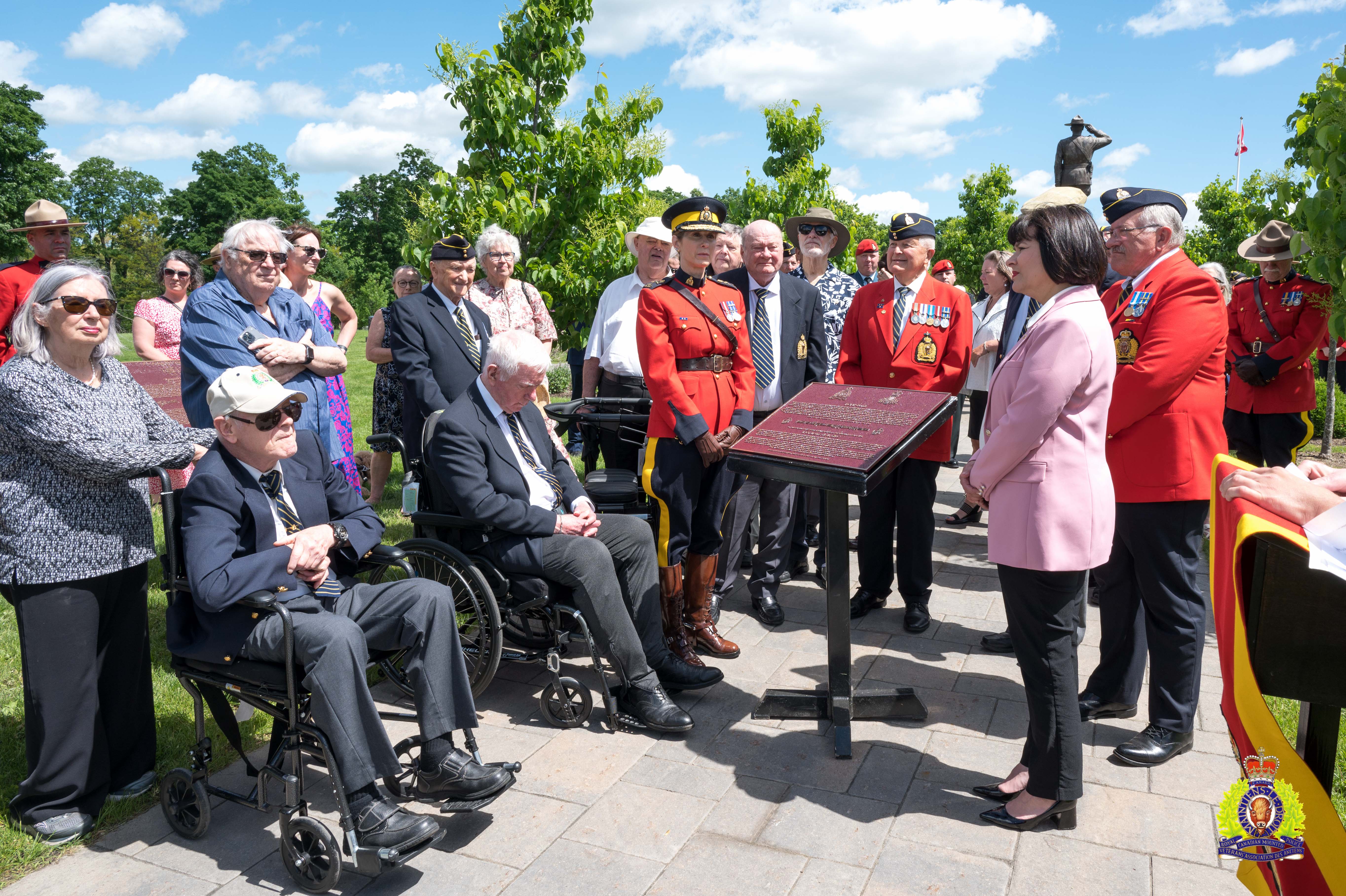 Unveiling of the RCMP Band Plaque