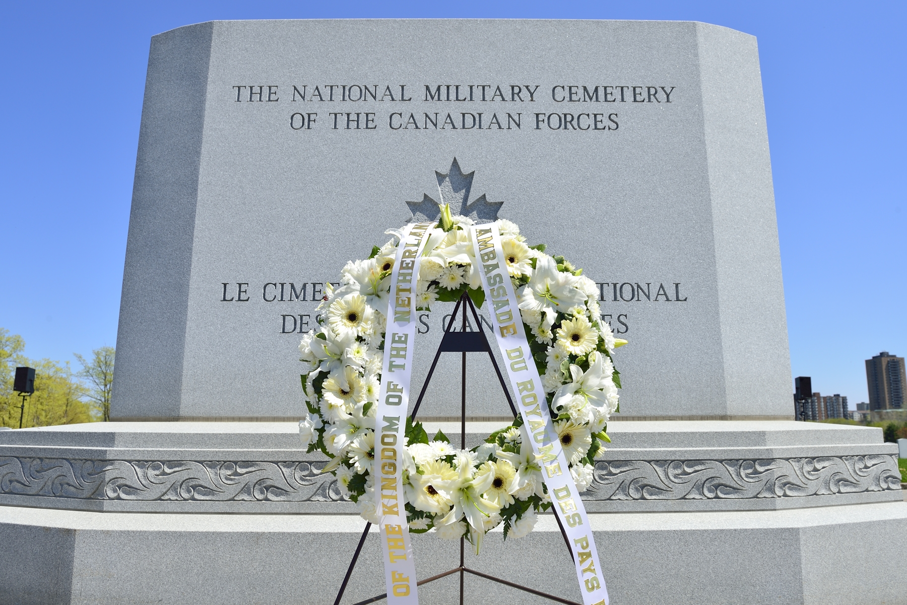 Dutch wreath at NMC Memorial 