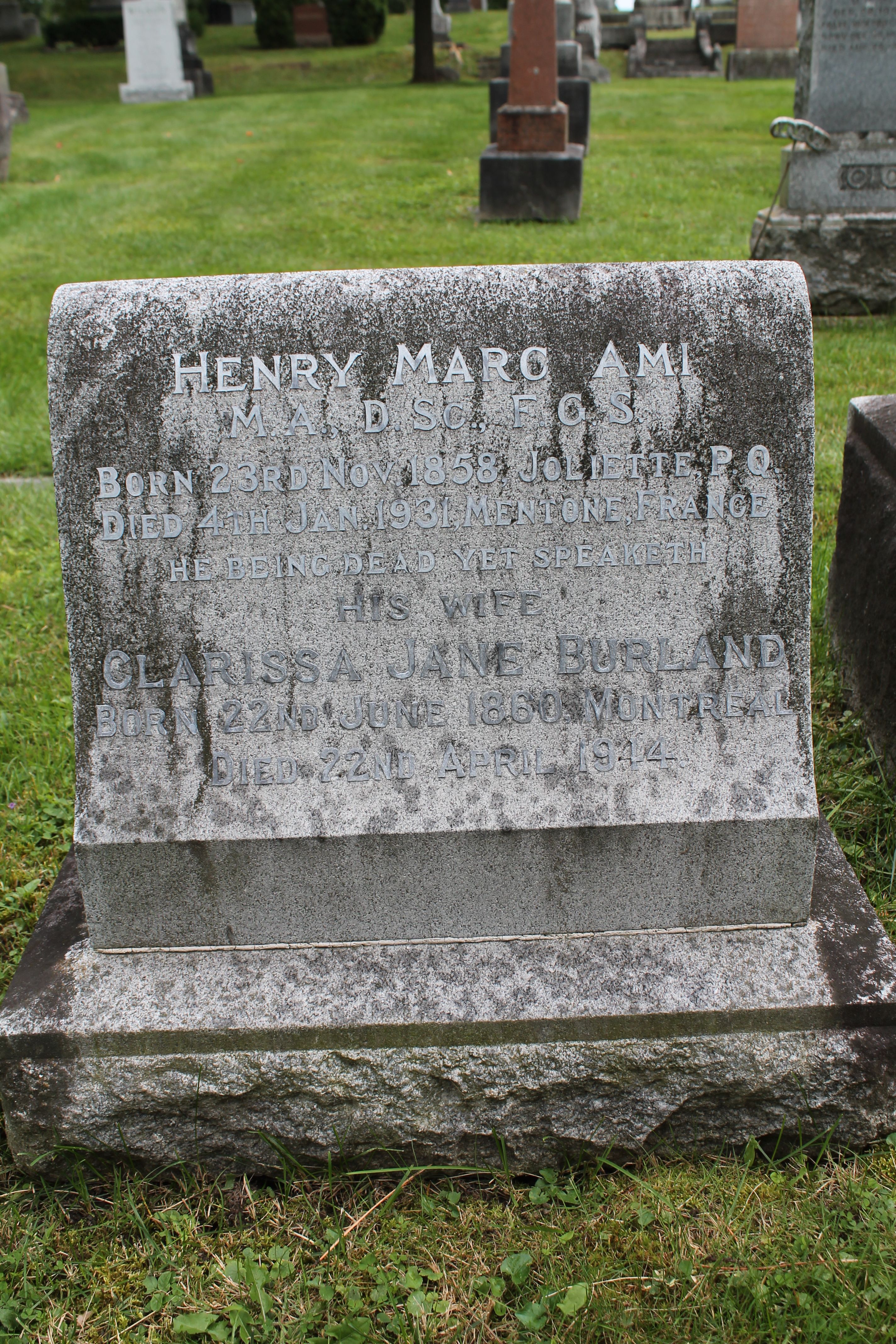 Dr Henry Marc Ami Grave
