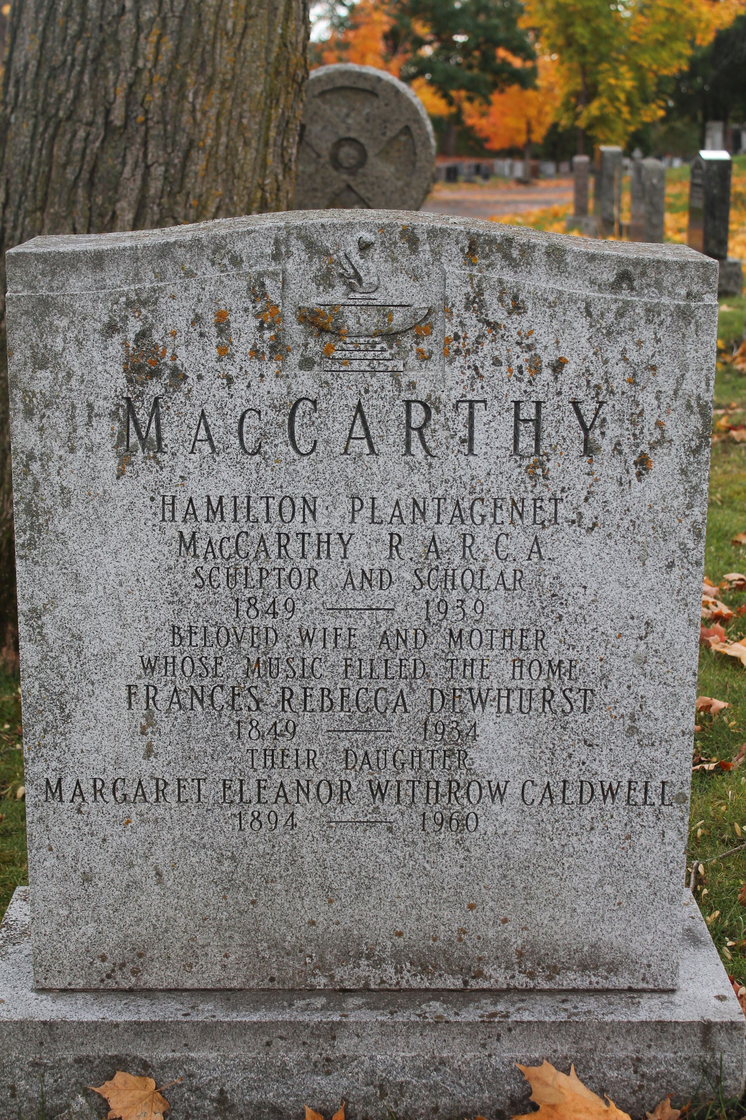 Hamilton Plantagenet MacCarthy Headstone