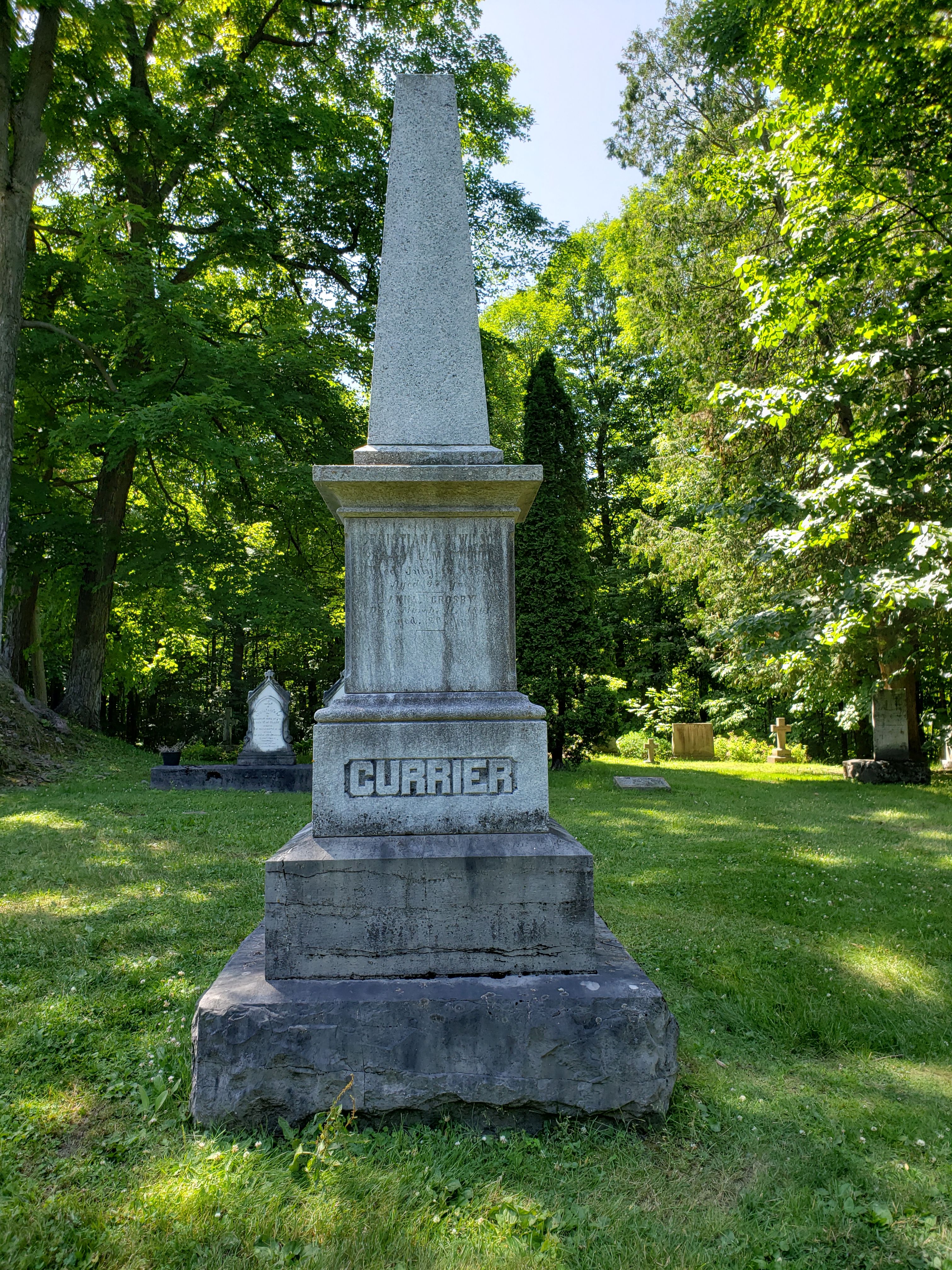 Currier monument