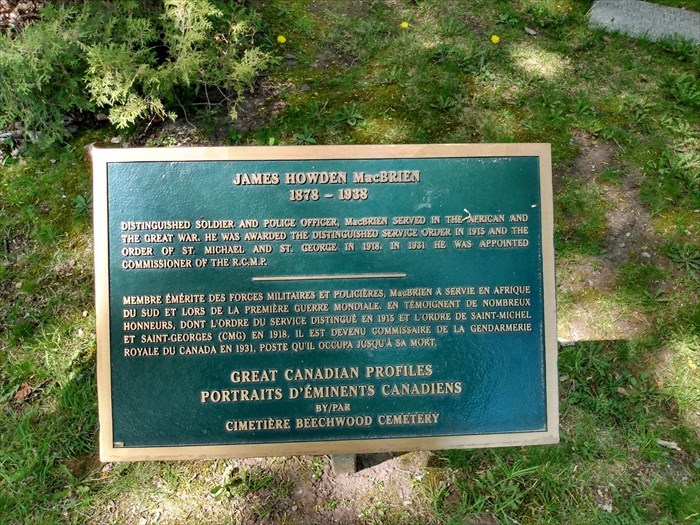 Great canadian plaque for MacBrien
