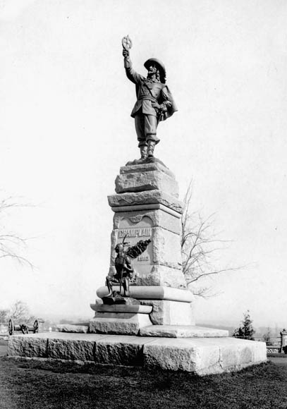 Samuel de Champlain monument on Nepean Point in Ottawa