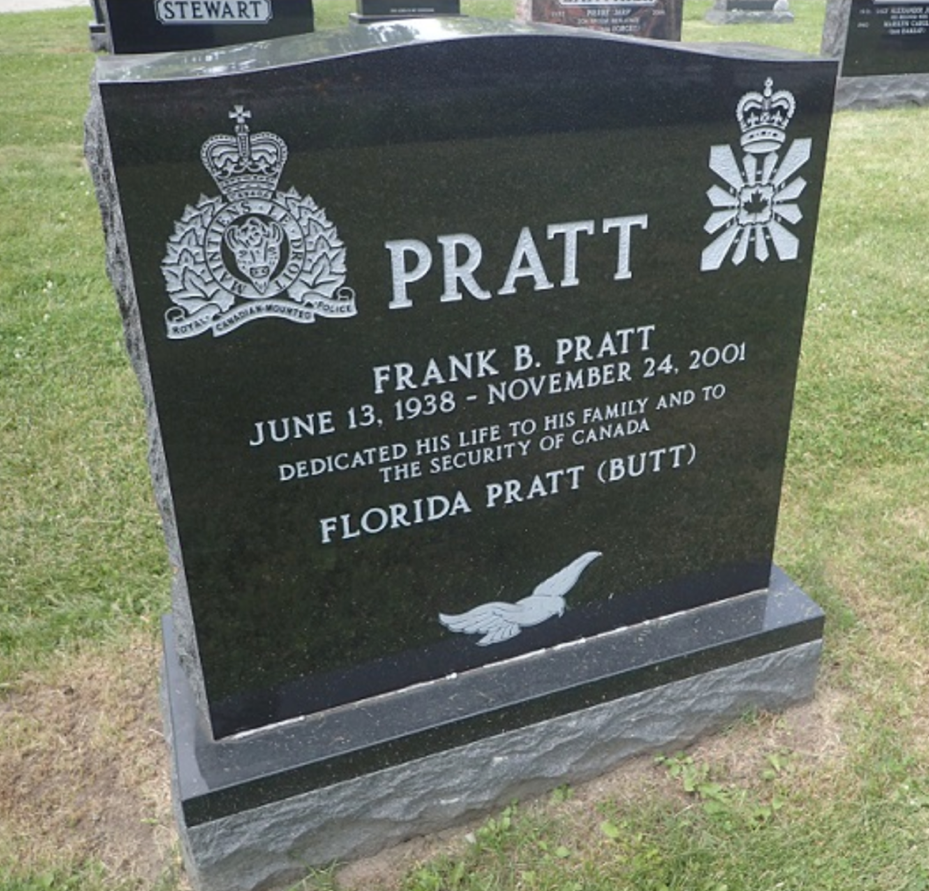 Frank Pratt Headstone