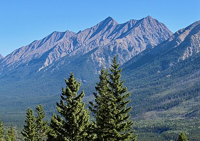 Mount Harkin, part of the BC’s Kootenay National Park in the Mitchell Range
