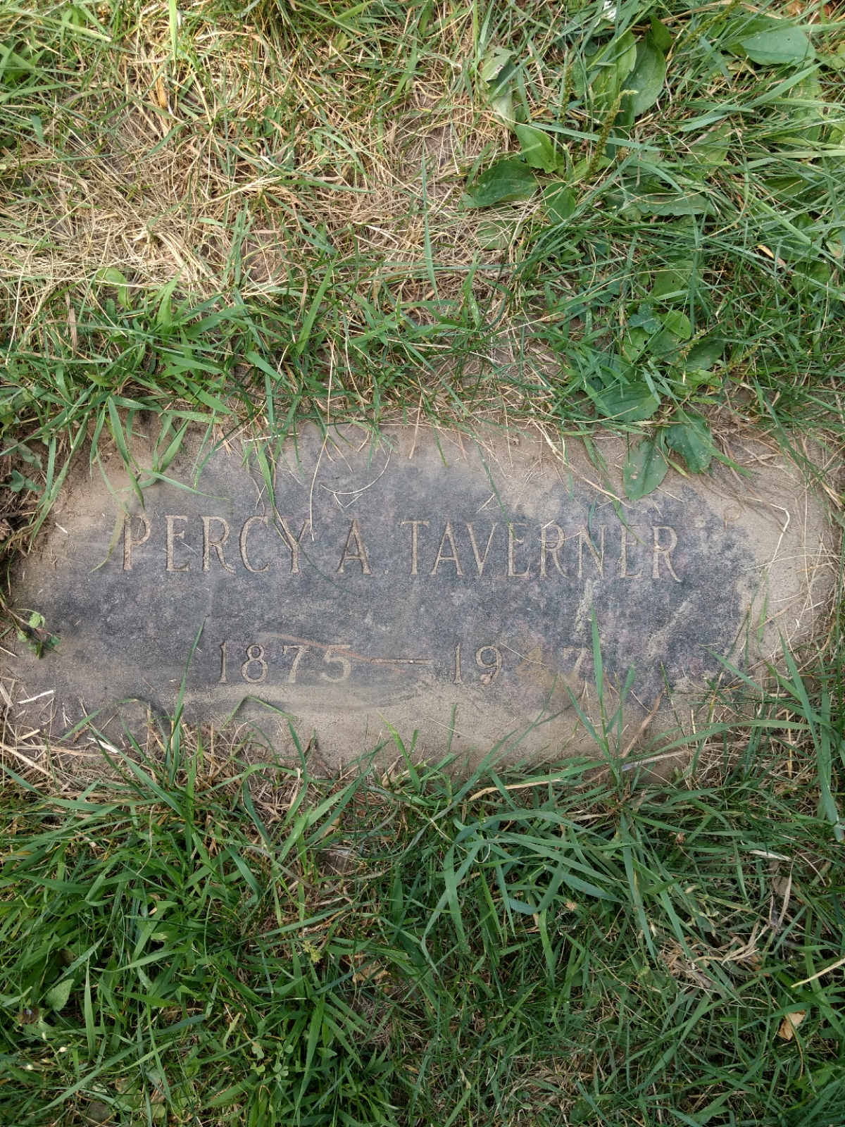 Percy Taverner Headstone