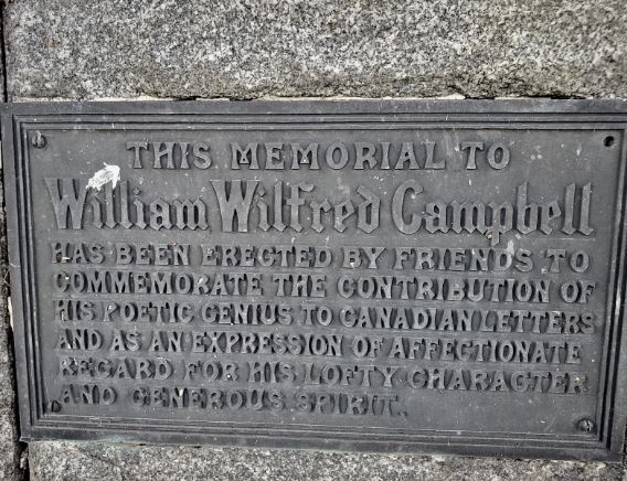 Wilfred campbell plaque