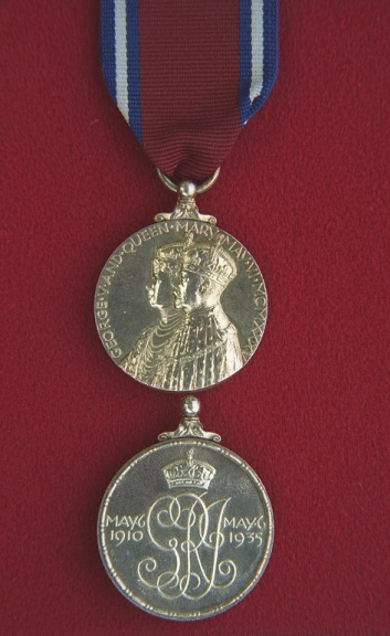 </em></p> <img alt="The King's Jubilee Medal 1935 " data-align="center" data-entity-type="file" data-entity-uuid="9a5e4933-ef62-4139-ae79-79a143ffa30b" height="242" src="/sites/default/files/inline-images/kgvicm-l.gif" width="151" /> <p><em>