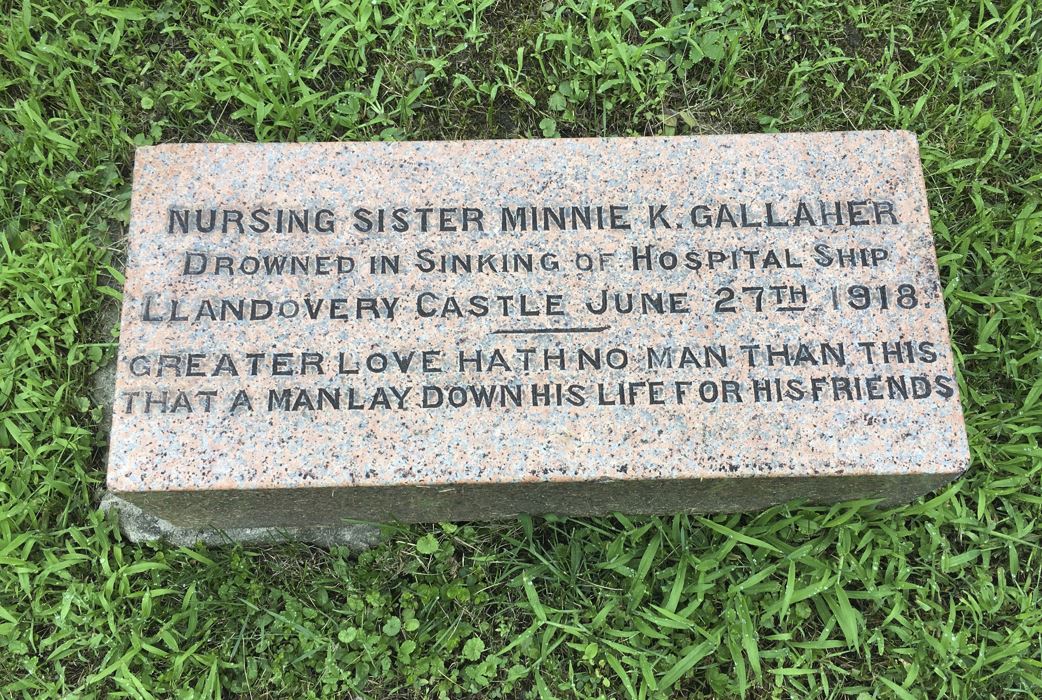 Minnie gallagher headstone