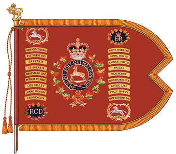 GUIDON FOR THE ROYAL CANADIAN DRAGOONS