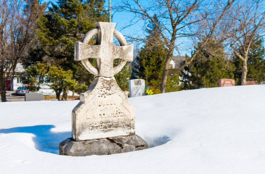 Celtic Cross in Winter