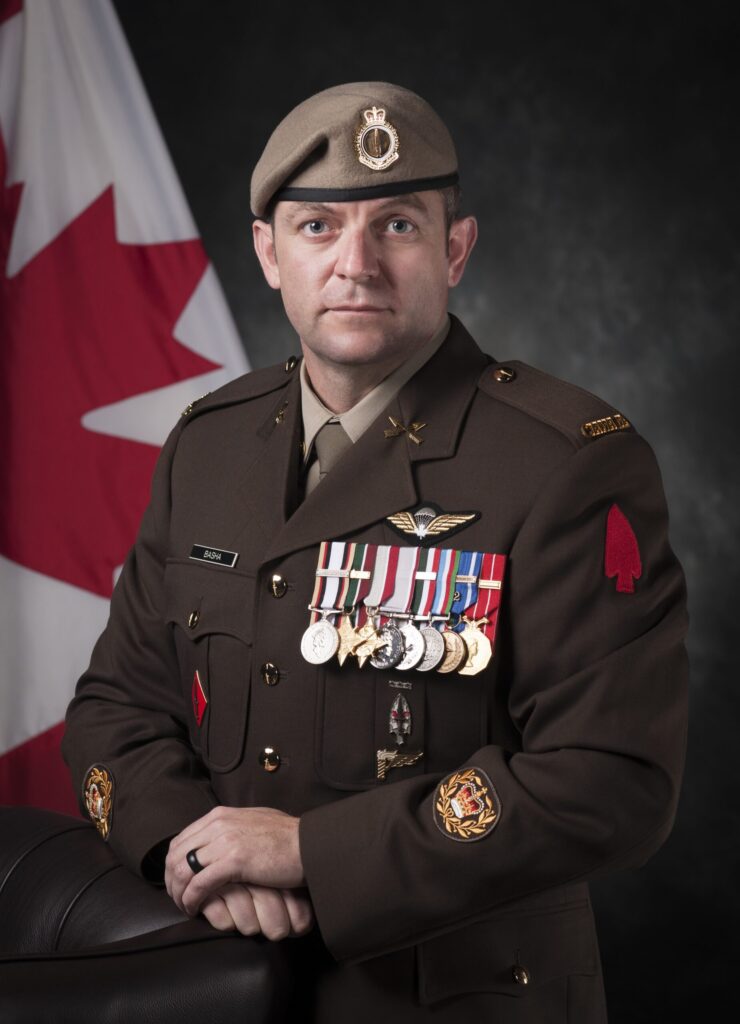 Portrait of MWO (retired) Perry Basha, CD